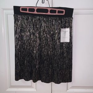 Stella & Dot Reversible Pleated Skirt (NWT)